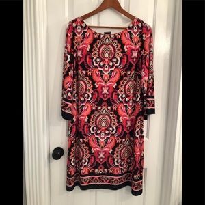 EUC JH Collectibles Paisley Dress Size L